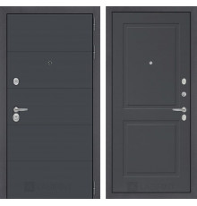 Входная металлическая дверь Лабиринт Арт 11 (Графит софт / Графит софт)