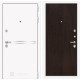 Входная металлическая дверь Лабиринт Line White 5 (Шагрень белая / Венге)