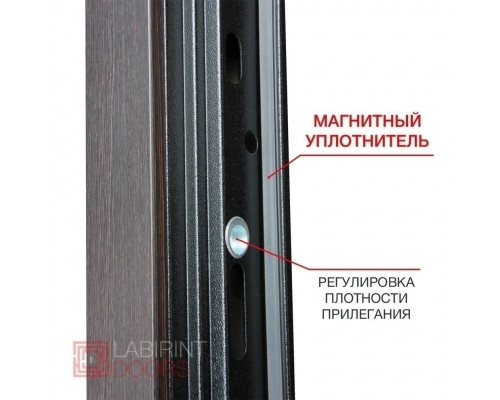 Входная металлическая дверь Лабиринт Нью-Йорк 6 (Венге / Белое дерево)